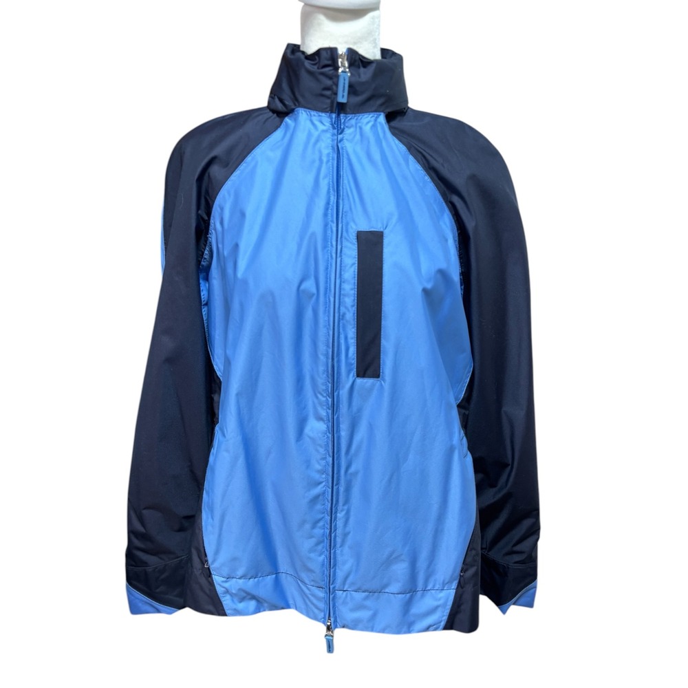 Lizgolf Liz Claiborne Windbreaker Jacket Full Zip Mesh Lined Mock Neck S #870